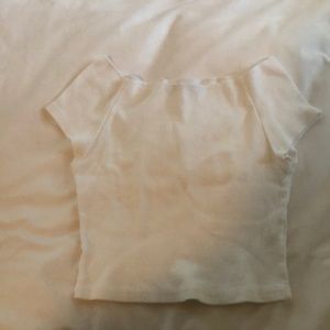 cropped brandy shirt